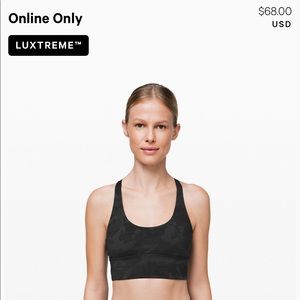 Free To Be Moved - grey camo sports bra EUC